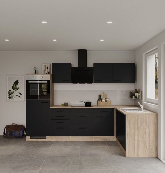 Flex-Well Küche Capri, mit und ohne E-Geräten erhältlich, Gesamtbreite 280x170 cm