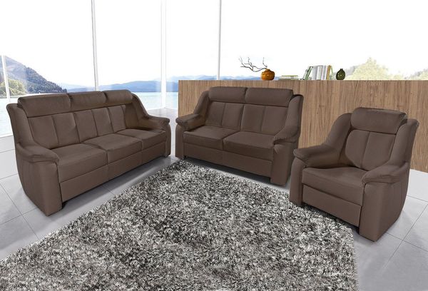 sit&more Polstergarnitur Basel, Set, bestehend aus 3-Sitzer + 2-Sitzer + Sessel