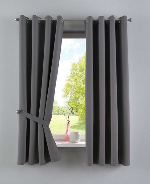 Gardinenbox Verdunkelungsvorhang (2 St), Ösen, verdunkelnd, Polyester, »NewYork« Thermo-Gardinen Blackout 201920600-2