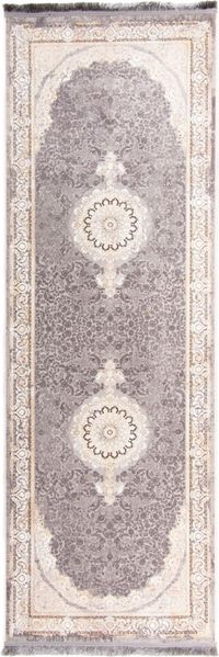 Orientteppich »Ava« 200 x 100 cm - grau - läufer