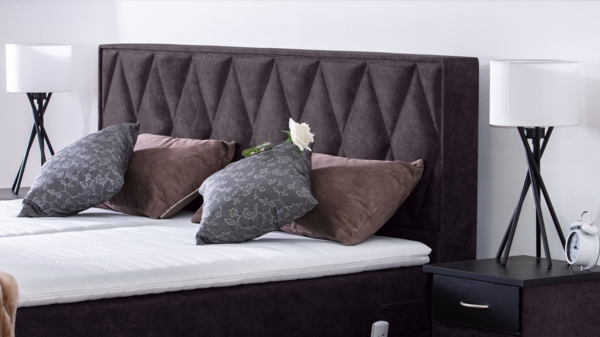 Meisterbetten Boxspringbett Loki 180x200 in DS-Anthracite, Matratzenbezug Nano, Ergoflex-Topper Bild 5