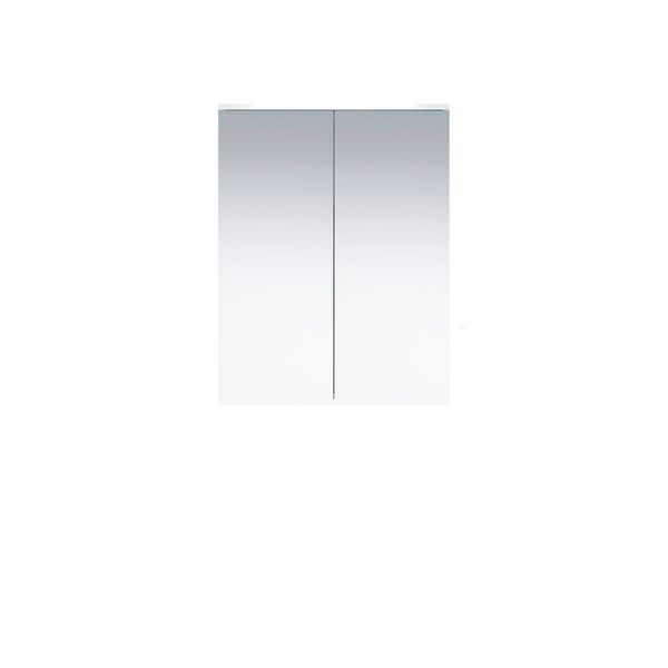 Trendteam 'Wons' Spiegelschrank Badezimmer, Holzwerkstoffe / Dekor Melamin / Spiegelglas weiss, 60 x 78 x 18 cm