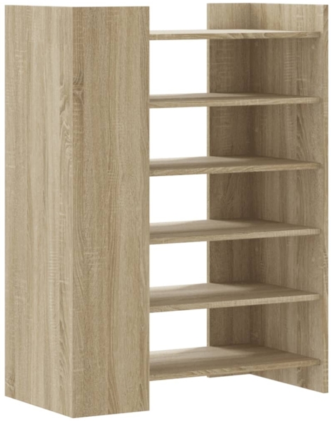 vidaXL Schuhschrank Sonoma-Eiche 74,5x37,5x100 cm Holzwerkstoff 848432