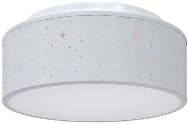 vidaXL Deckenlampe mit Strahlern Grau 30 x 30 x 13,5 cm Stoff 42001212 Bild 2