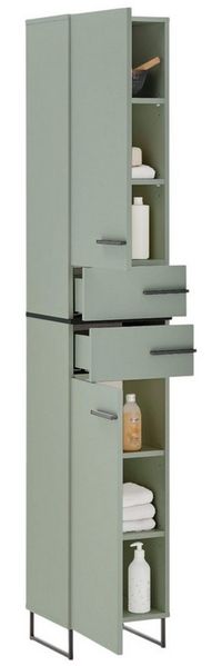 moebel-dich-auf Hochschrank MESSINA (Badezimmerschrank Badregal) Softclose-Funktion, Breite 35 cm