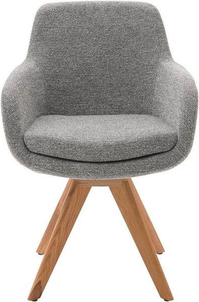 Musterring Esszimmerstuhl Tavia (Set, 2 St), Stativgestell Wildeiche massiv, Drehfunktion optional, diverse Farben