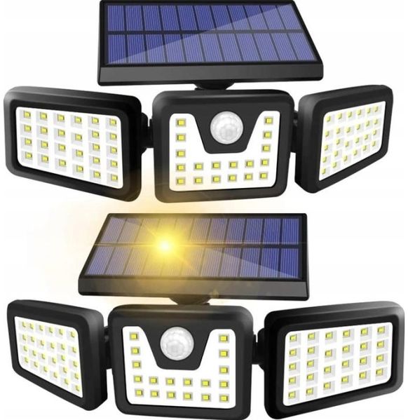 LTC Solar-Wandleuchte 74 LED SMD 20 W Bewegungs-/Dämmerungssensor