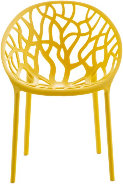 CLP 2er Set Gartenstühle Hope mit Lehne stapelbar wetterfest UV-beständig bis 150 kg,gelb Bild 4