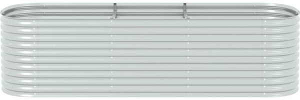 vidaXL Garten-Hochbeet 320x80x81 cm Verzinkter Stahl Silbern 45512 Bild 4