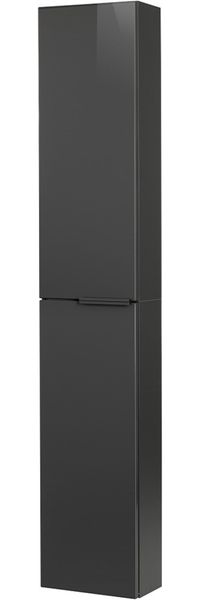 FACKELMANN LUNA Hochschrank 30 cm breit, Anthrazit, slim
