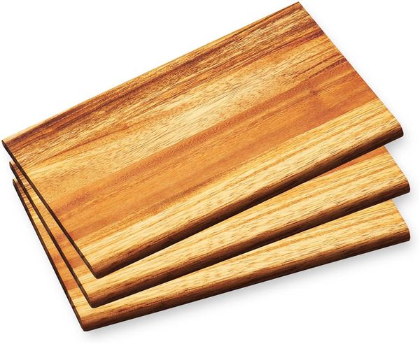 KESPER - 6er Set Frühstücksbrettchen | aus nachhaltigen Akazienholz | Brotzeitbrett | pflegeleicht | robust | 23 x 15 cm Bild 2