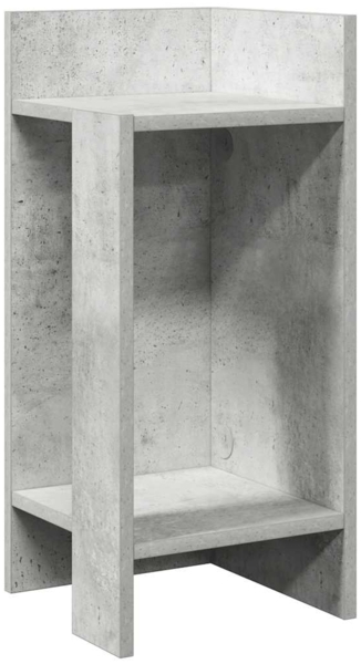 vidaXL Beistelltisch mit Ablage Betongrau 25,5x27x60 cm 858548