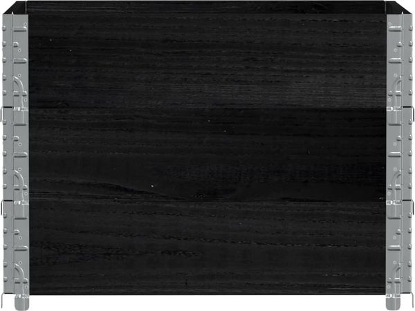 vidaXL Pflanzkasten Schwarz 80x60 cm Massivholz Kiefer 3295420 Bild 3