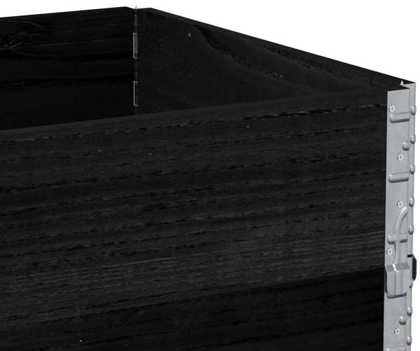 vidaXL Pflanzkasten Schwarz 80x60 cm Massivholz Kiefer 3295420 Bild 7