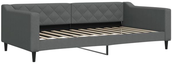 vidaXL Tagesbett Ausziehbar mit Schubladen Dunkelgrau 100x200 cm Stoff 3197486 Bild 4