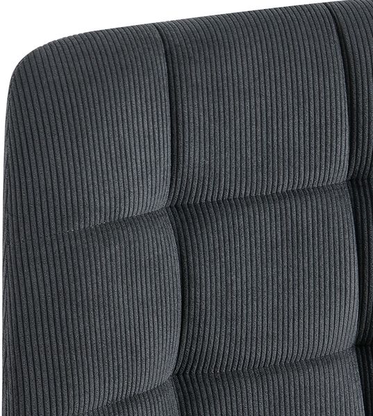 CLP 2er Set Esszimmerstuhl Tilde gepolstert mit Rückenlehne bis 150 kg belastbar,schwarz Cord Bild 5