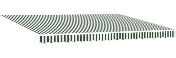 vidaXL Ausziehbare Markise Grün und Weiß 450 x 300 cm 3331073 Bild 4