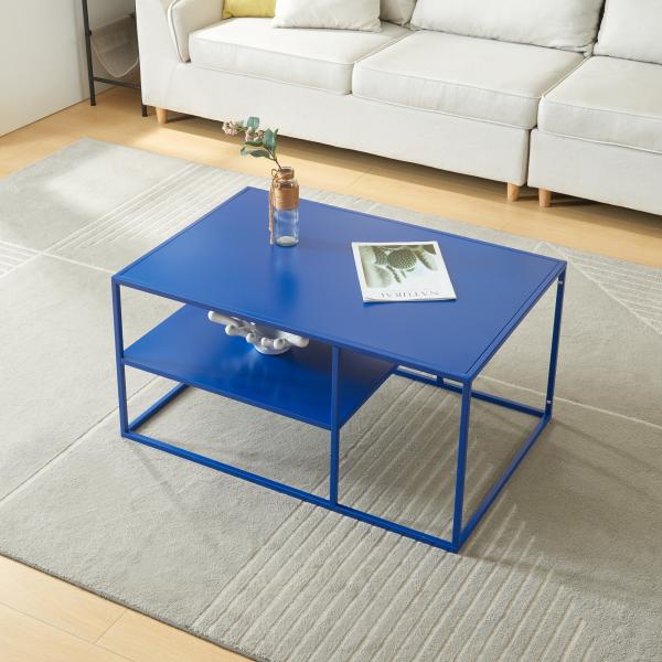 Couchtisch Solund 90x60x45 cm Dunkelblau [en. casa]