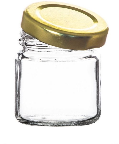 BigDean 25x kleine Marmeladengläser 53 ml - Made in Germany - Gläschen mit Schraub-Deckel - Mini Einmachgläser - Honiggläser - Probiergläser für Gastgeschenke & Hochzeit