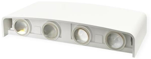 LED Wandleuchte 8W | IP65 Schutzart | CCT Wandleuchte einstellbare Farben 3000-6400 K | 680lm, Weiß
