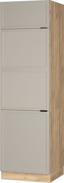 Kühlumbauschrank Fame-Line GrauBeige 60 cm Vicco