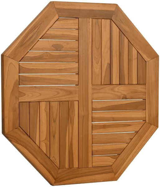 vidaXL Tischplatte 70x70x2,5 cm Achteckig Massivholz Teak 366665 Bild 3
