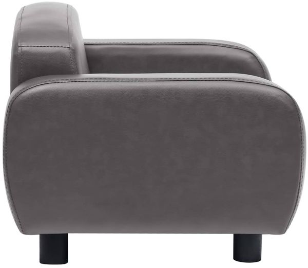 vidaXL Hundesofa Grau 80x50x40 cm Kunstleder 170964 Bild 5