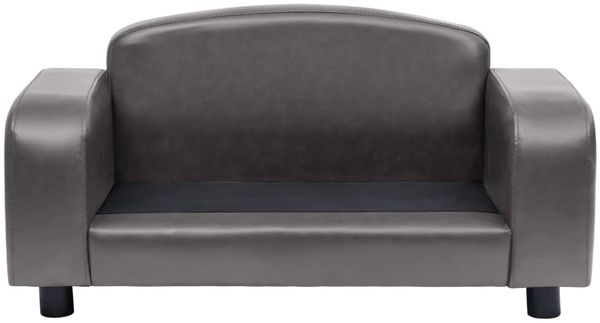 vidaXL Hundesofa Grau 80x50x40 cm Kunstleder 170964 Bild 4