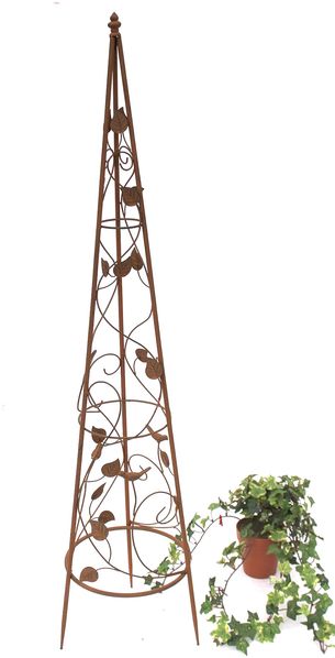 Rankhilfe Pyramide 082547 aus Metall M-118cm Kletterhilfe Rankgerüst Ranke