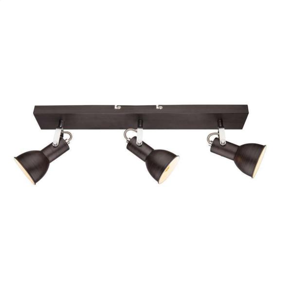 Deckenleuchte, Metall, braun, goldfarben, Spots Beweglich