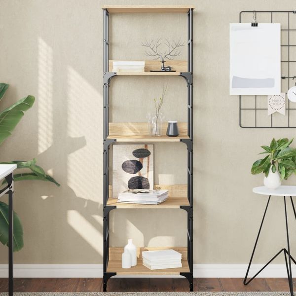 vidaXL Bücherregal Sonoma-Eiche 50x33x153 cm Holzwerkstoff 835275