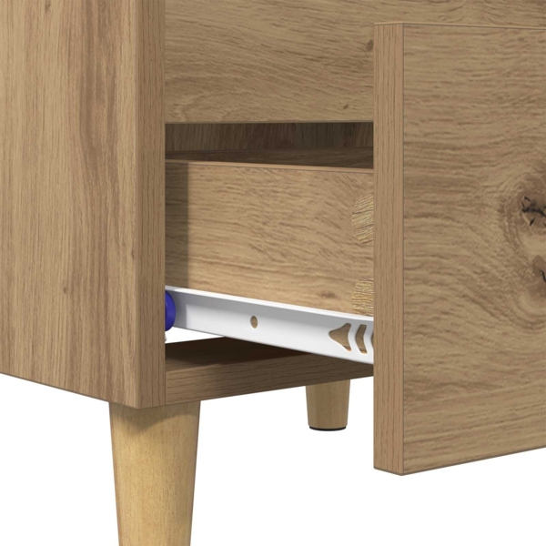 vidaXL Bettschränke 2 pcs Artisan-Eiche 40 x 35 x 50 cm Holzwerkstoff 885671 Bild 9