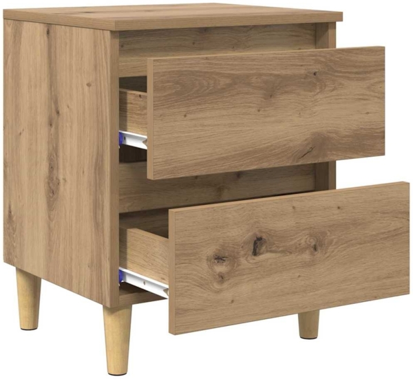 vidaXL Bettschränke 2 pcs Artisan-Eiche 40 x 35 x 50 cm Holzwerkstoff 885671 Bild 5