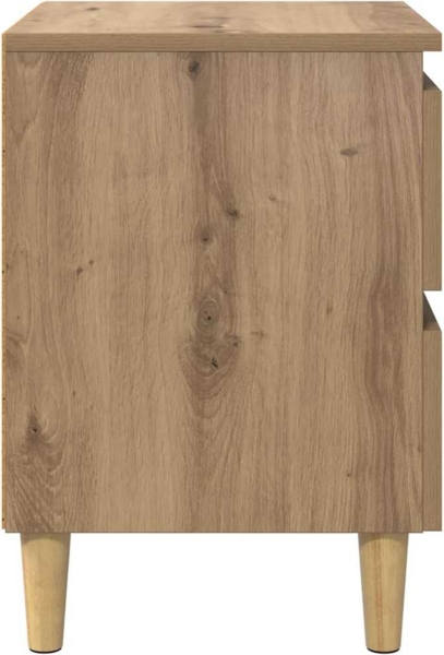vidaXL Bettschränke 2 pcs Artisan-Eiche 40 x 35 x 50 cm Holzwerkstoff 885671 Bild 7
