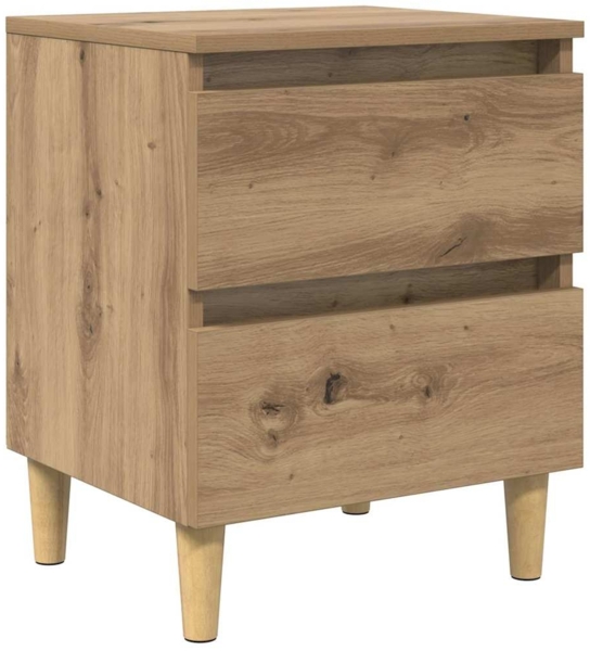 vidaXL Bettschränke 2 pcs Artisan-Eiche 40 x 35 x 50 cm Holzwerkstoff 885671 Bild 4
