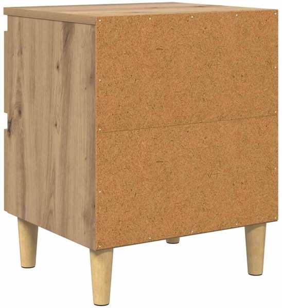 vidaXL Bettschränke 2 pcs Artisan-Eiche 40 x 35 x 50 cm Holzwerkstoff 885671 Bild 8