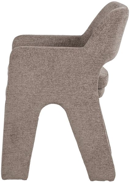 Armlehnstuhl Bigfoot - Chenille-Stoff Taupe Bild 2