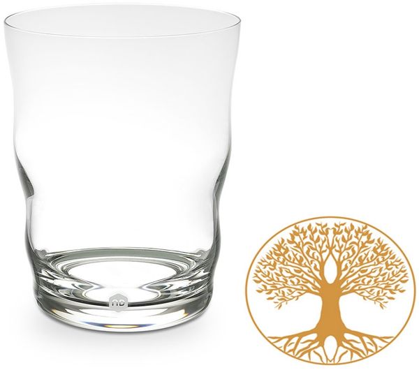 Trinkglas Jasmina Gold - Baum des Lebens 0,3l - mundgeblasen