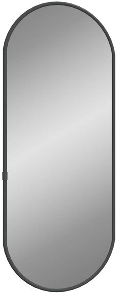 Wandspiegel, Badspiegel Schwarz 50x20 cm Oval de7057