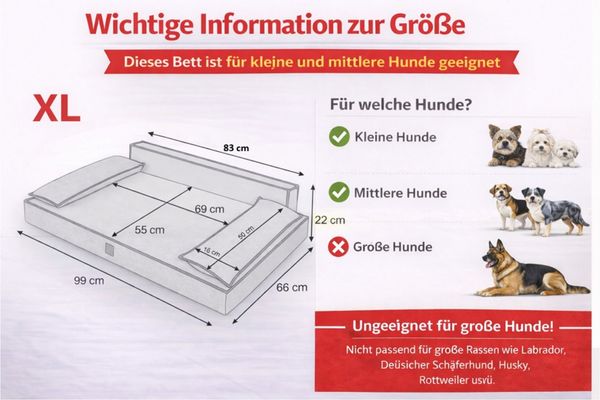 Hobbydog Tierbett HOBBYDOG Hundesofa Hundebett Velvet, ergonomisch, pflegeleicht, Velvet, dicke Polsterung, ergonomische Form, maschinenwaschbar bei 30°C