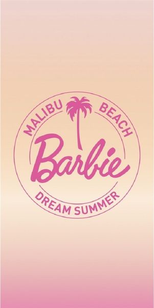 Barbie Baumwollhandtuch Badehandtuch Strandtuch 70x140 cm aus Baumwolle