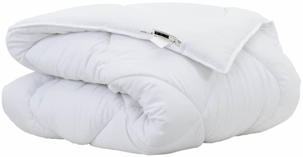 vidaXL Winterbettdecke Weiß 240 x 222 x 5 cm Polyester 42007775