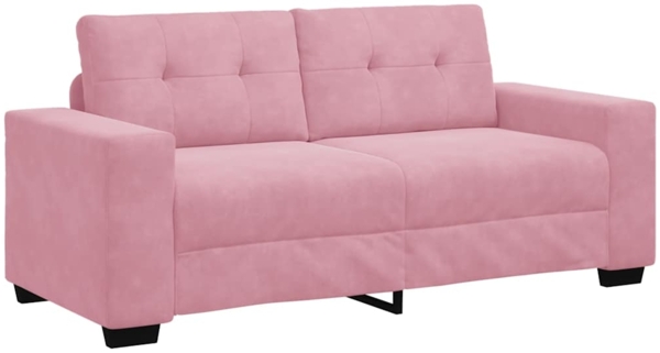 vidaXL Zweisitzer-Sofa Rosa 140 cm Samt 4105125