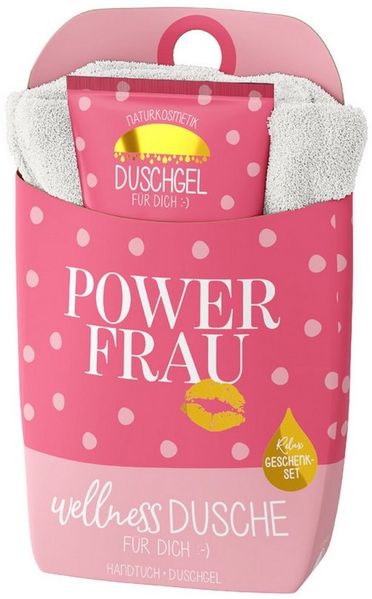 Wellness-Dusche Geschenkset Duschgel Handtuch la vida Kussmund 1087121
