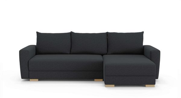 Home affaire Ecksofa MAGHERA universell Schlafsofa mit Bettkasten, Maße B/T/H: 255/142/84cm, L-Form mit Recamiere rechts oder links montierbar, hoher Sitzkomfort