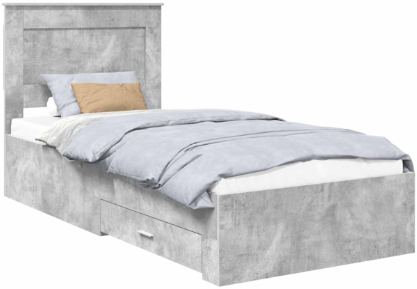 vidaXL Bettgestell mit Schubladen mit Kopfteil Holzwerkstoff 3410353