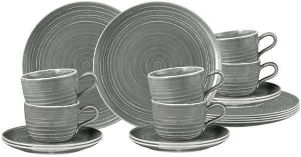 Seltmann Weiden Terra Kaffeeservice 18-teilig perlgrau