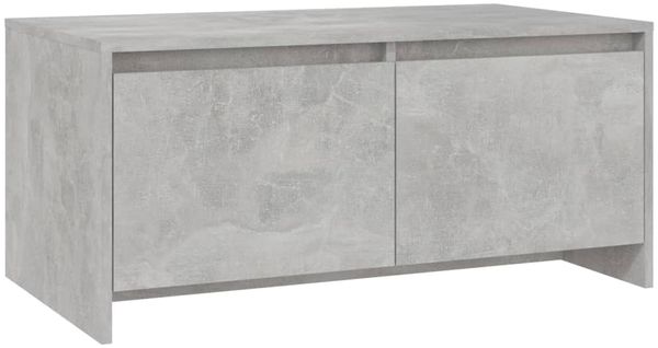 Couchtisch, Sofatisch Betongrau 90x50x41,5 cm Holzwerkstoff