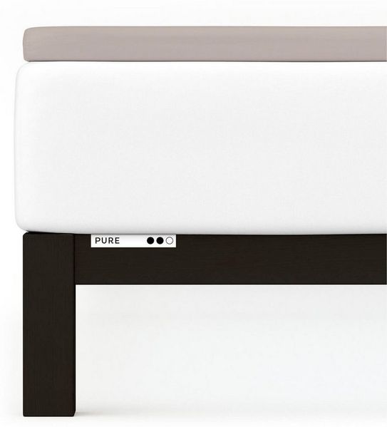 Schlafgut 'PURE TOPPER' Spannbettlaken, für Topper bis 10 cm Höhe, Sand Mid, M 120x200cm - 130x220cm, 100% Bio-Baumwolle Bild 4