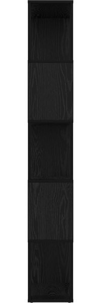 vidaXL Bücherregal Schwarz Eichen-Optik 80 x 24 x 159 cm Holzwerkstoff 8003712 Bild 6